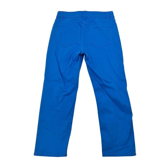 J.Jill Denim Women’s Cropped Pants Pull On Blue Size 6 Pockets - Picture 6 of 9